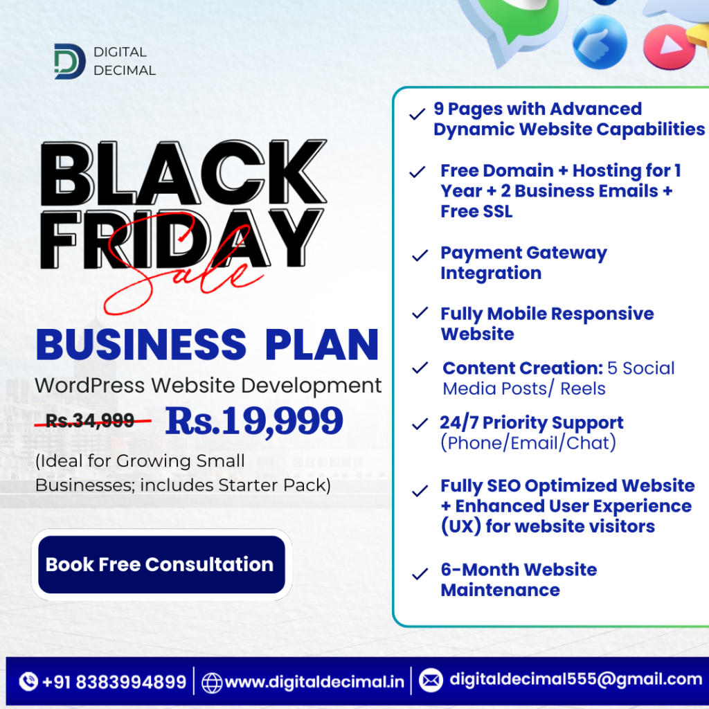 WordPress Pricing Business Plan for Black Friday Sale