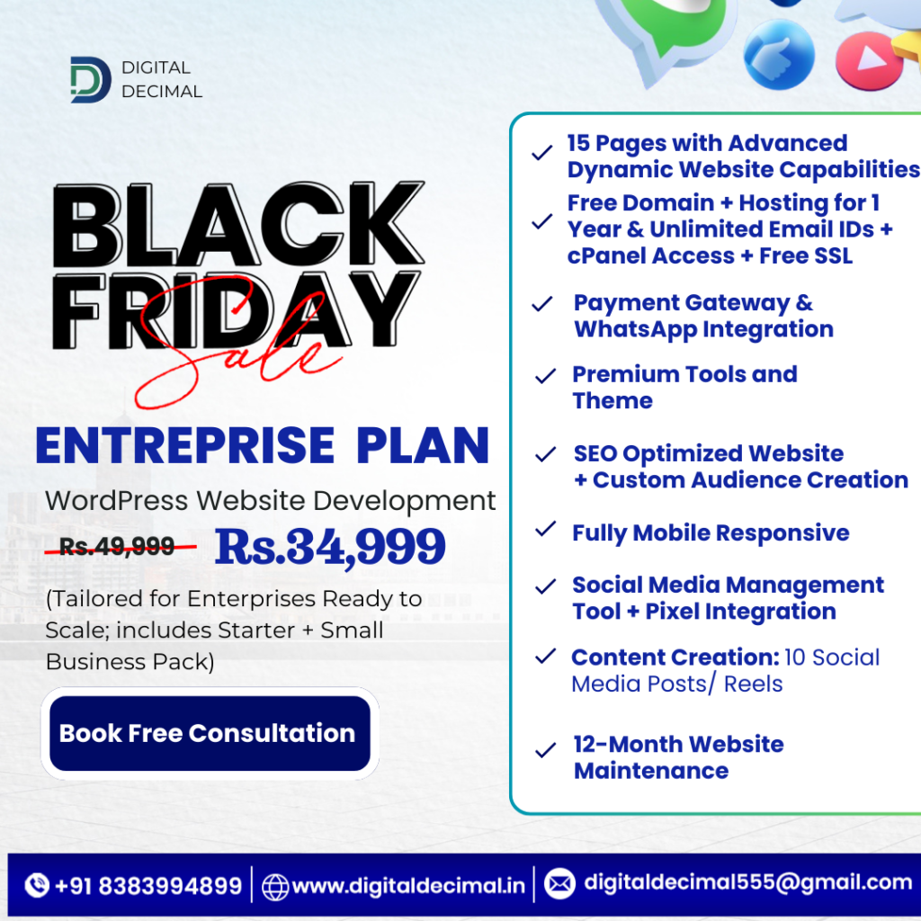 WordPress Pricing Enterprise Plan for Black Friday Sale